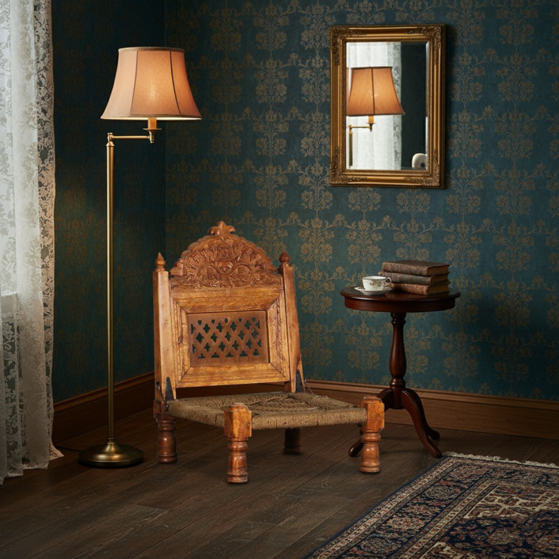 Venyra Wooden Pidda Chair
