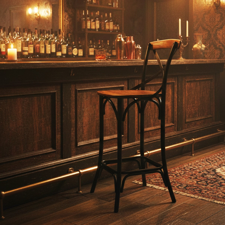 Oriven Iron Bar Chair