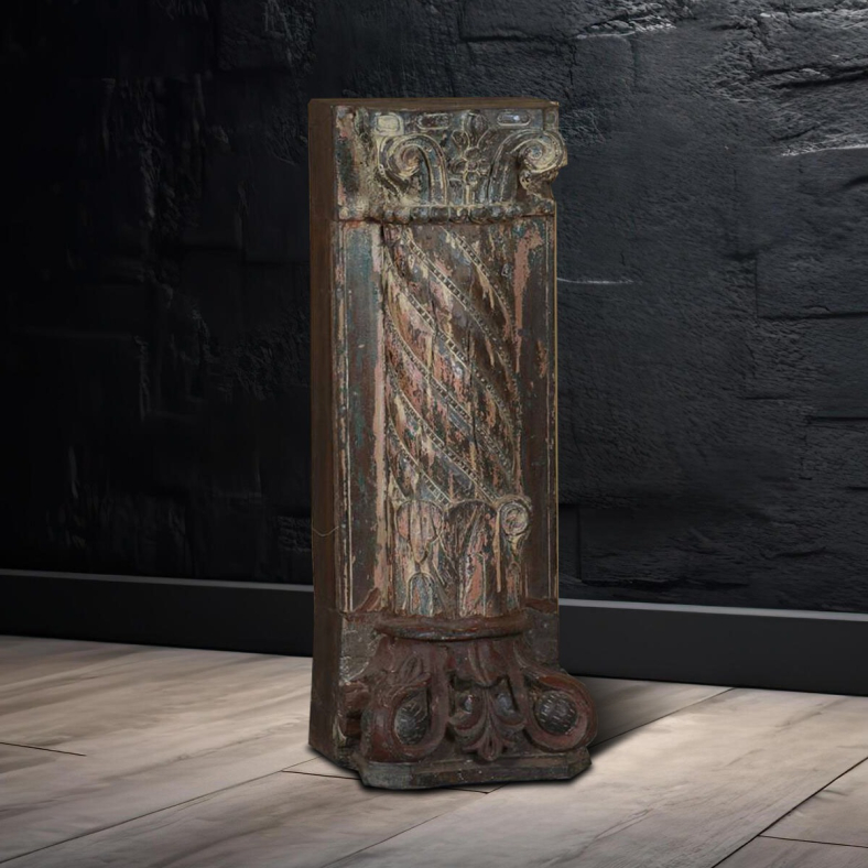 Eitan Wooden Half Pillar