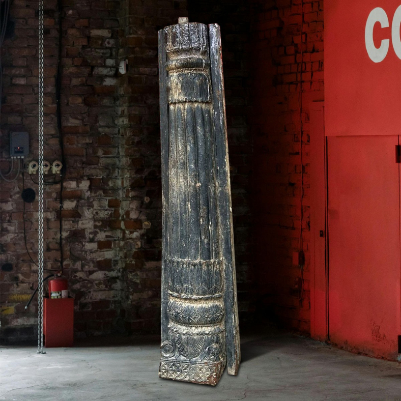 Caius Wooden Half Pillar