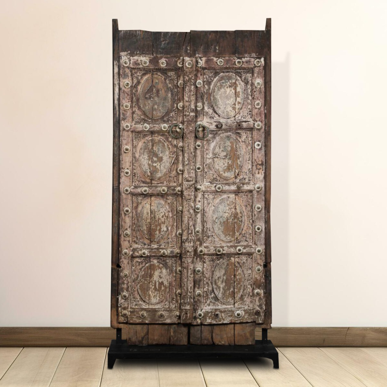 Octavian Wooden Door on Stand