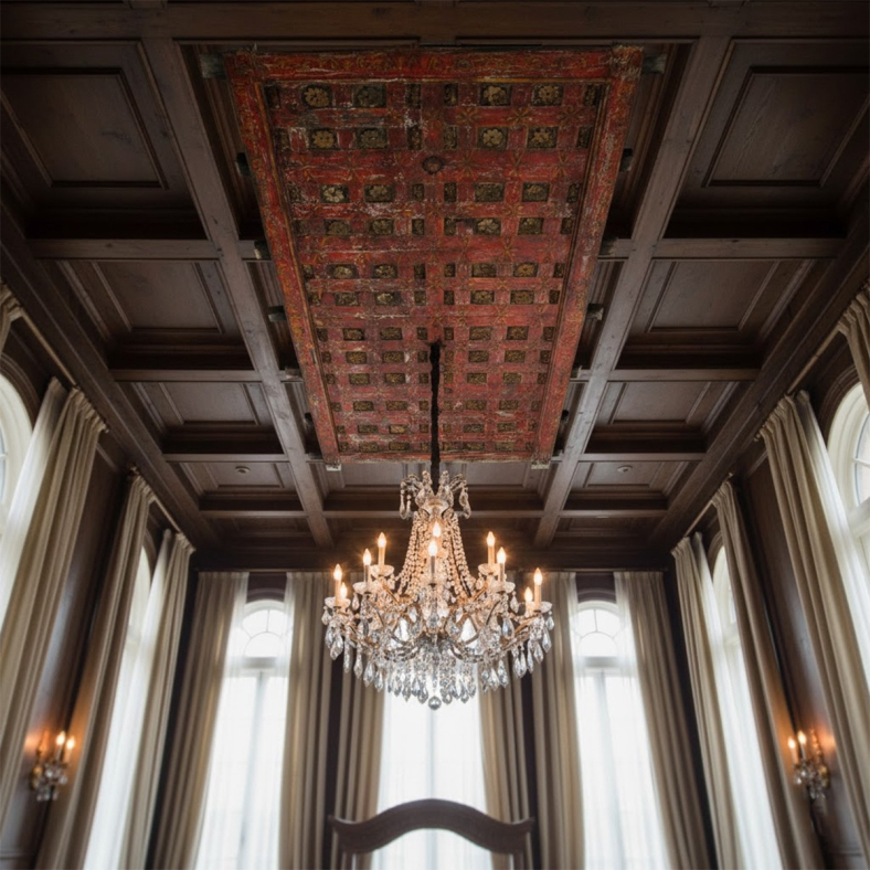 Arinya Wooden Painted Ceiling