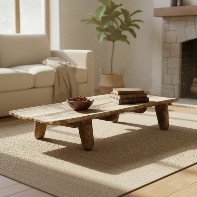 Eshari Wooden Naga Coffee Table