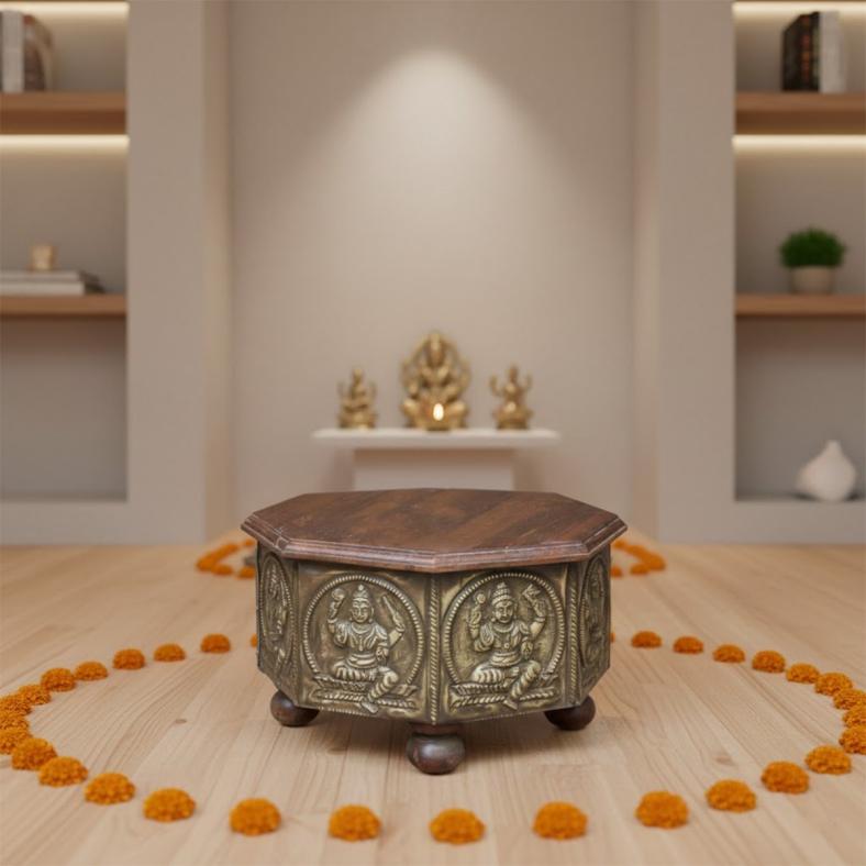 Aranya Wooden Bajot Table