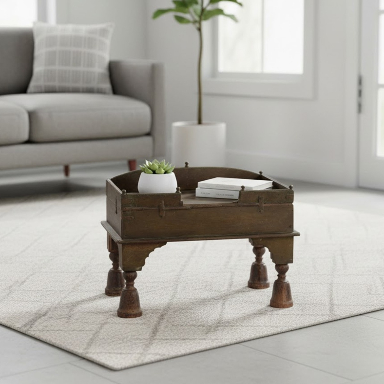 Vidhra Wooden Bajot Table