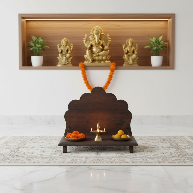Roota Wooden Folding Bajot Table 