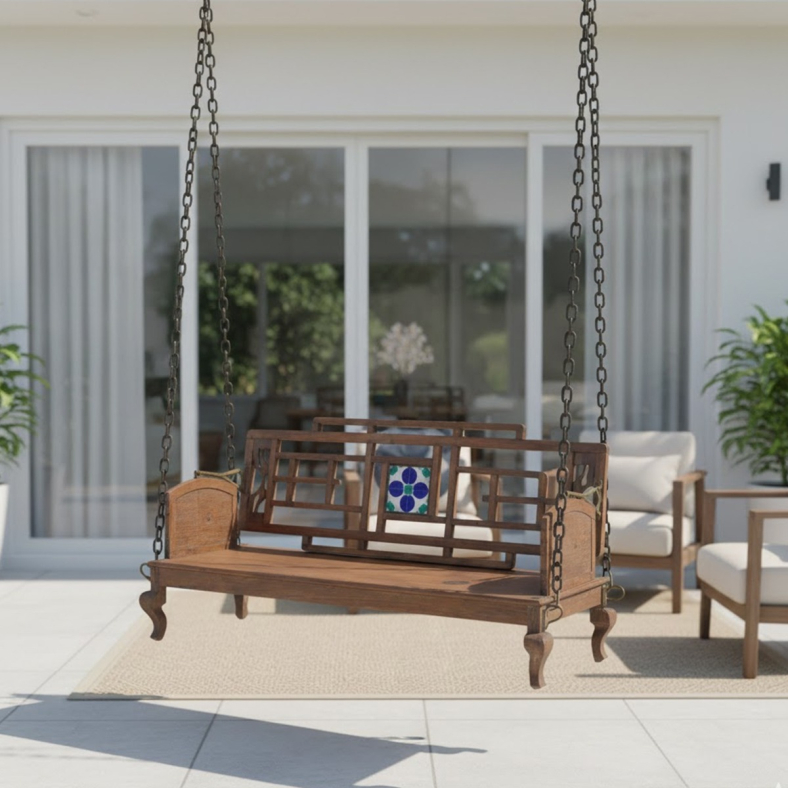Drevia Wooden Swing Bench