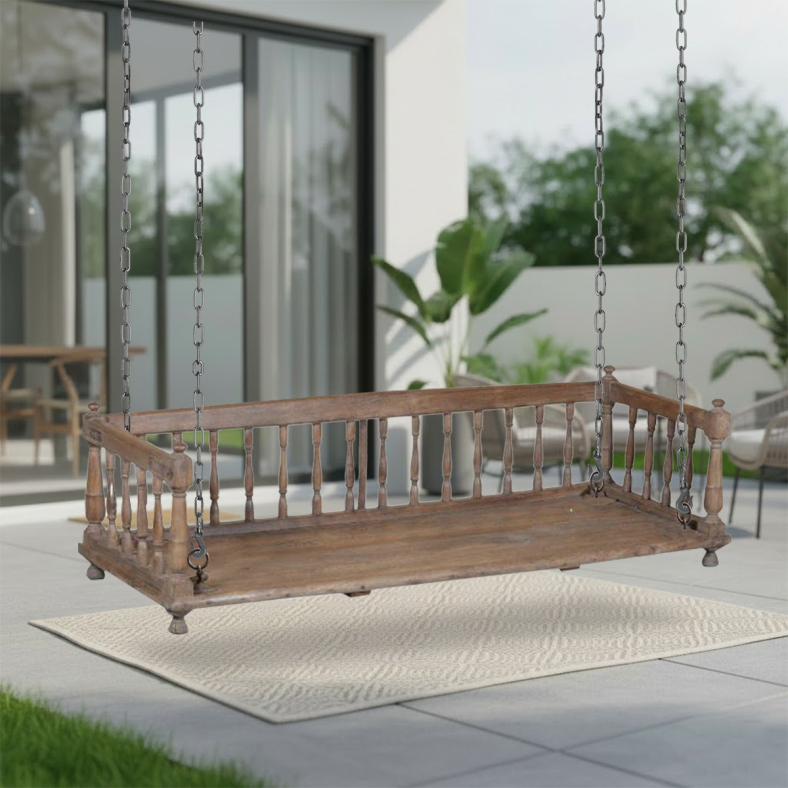 Siora Wooden Swing Bench