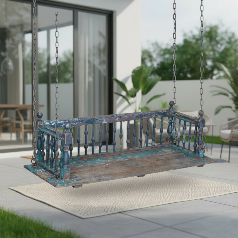 Vayra Wooden Swing Bench