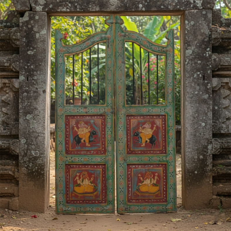 Harina Wooden Painted Gate