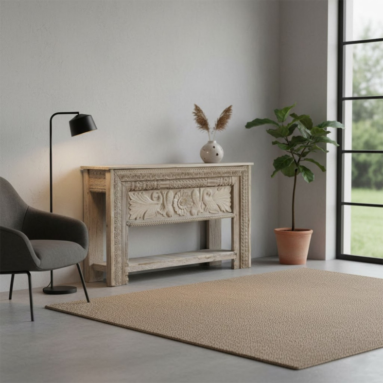 Arvello Wooden Console Table
