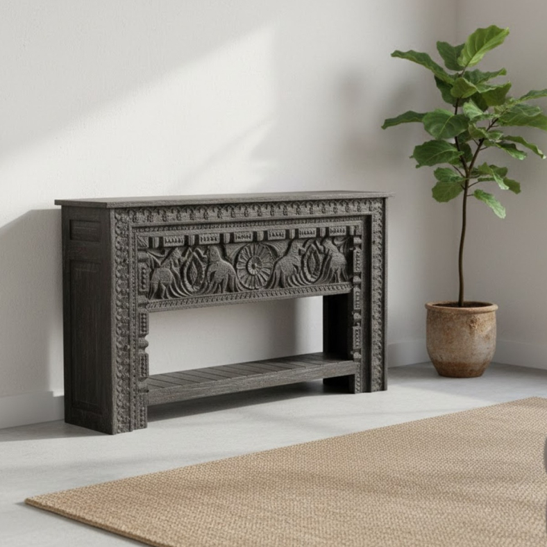 Yorlen Wooden Console Table