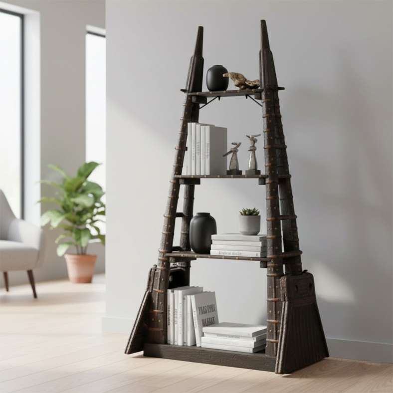 Bravorn Wooden Bookshelf 