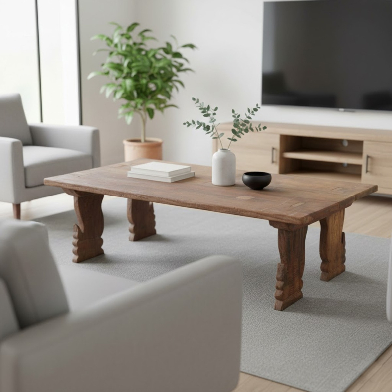 Vasudha Wooden Coffee Table
