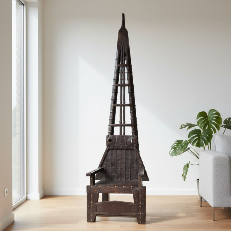 Akrin Wooden Accent Chair 