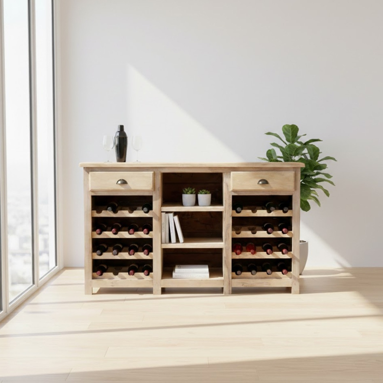 Tavya Wooden Bar Counter