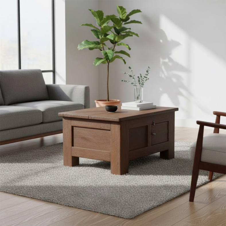 Ruhen Wooden Storage Chest