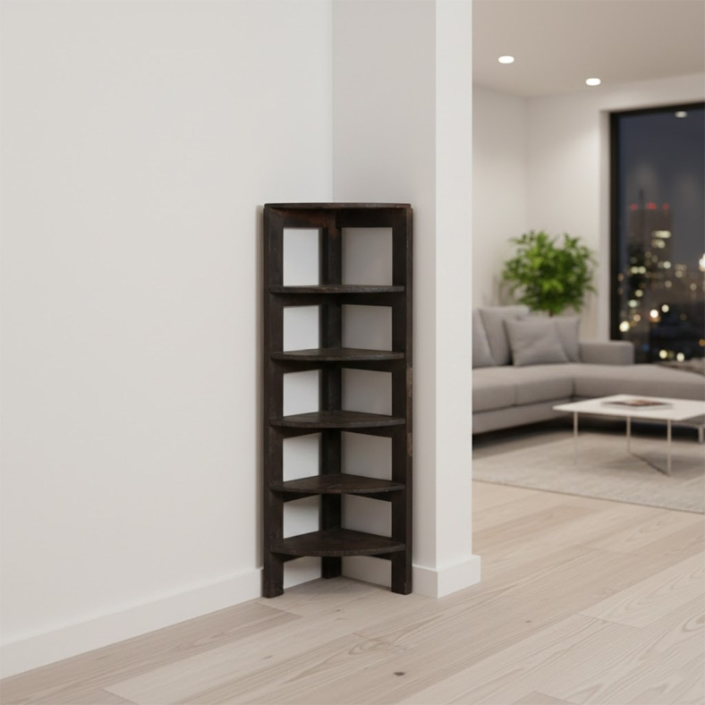 Solven Wooden Corner Rack