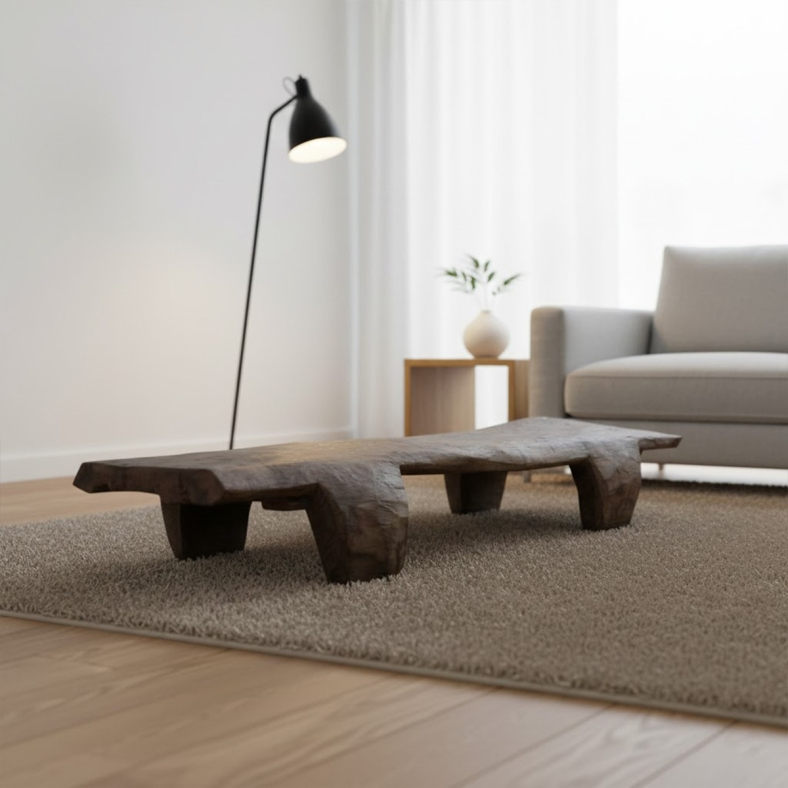 Serika Wooden Naga Low Coffee Table