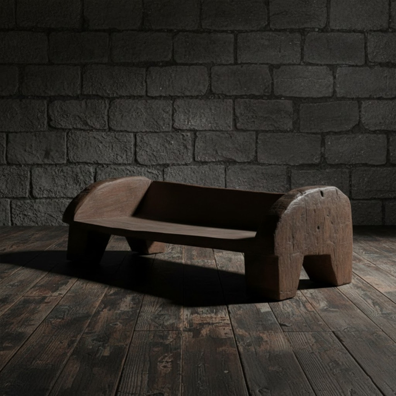 Nyvara Wooden Naga Bench