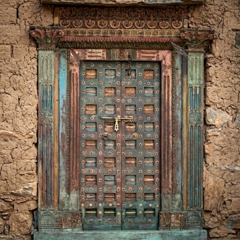 Tansu Wooden Door With Frame