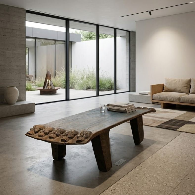 Nazan Wooden Naga Table