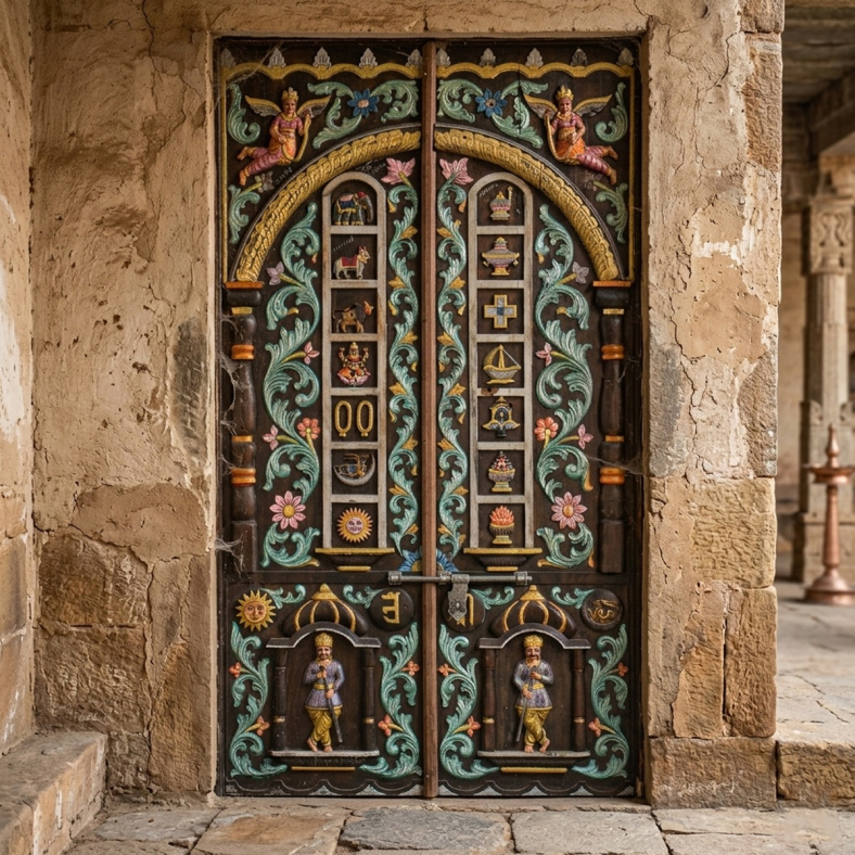Ulviye Wooden Door Panel