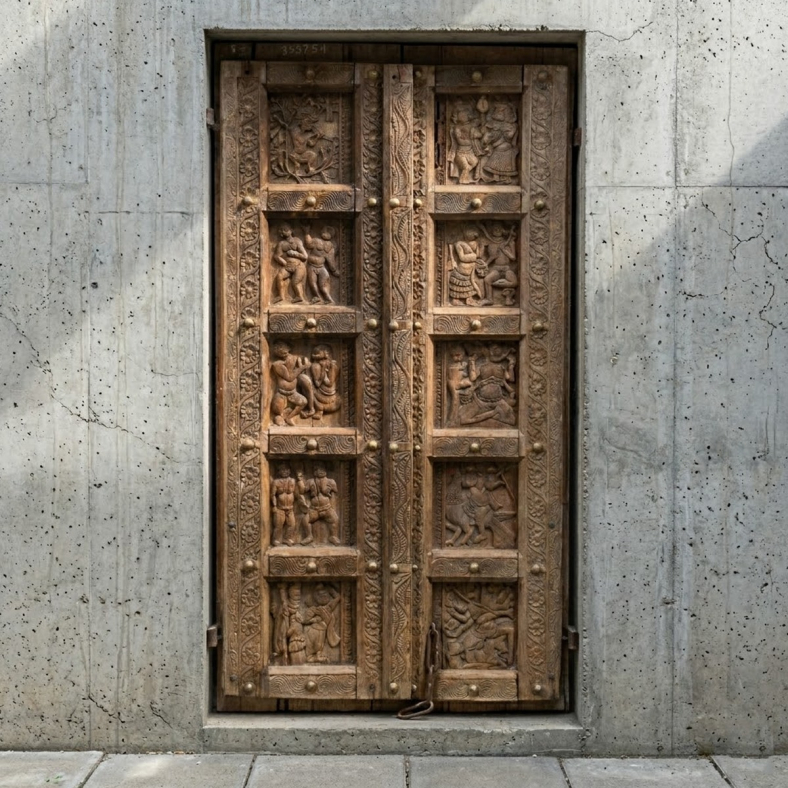 Zemzem Wooden Door on Stand