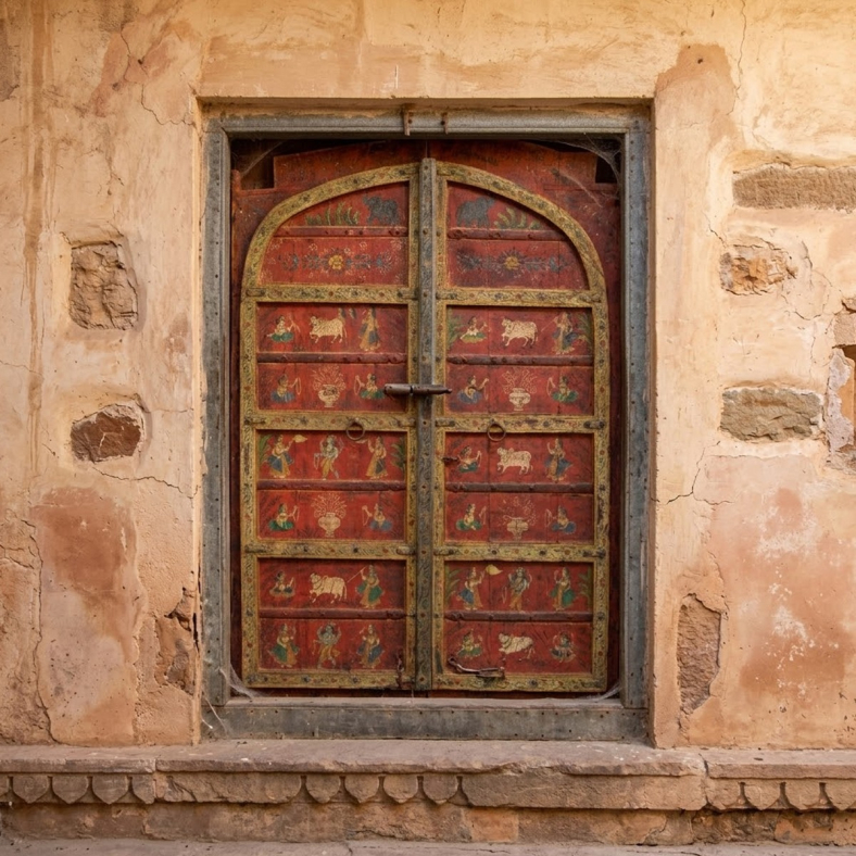 Ziynet Wooden Painted Door Panel