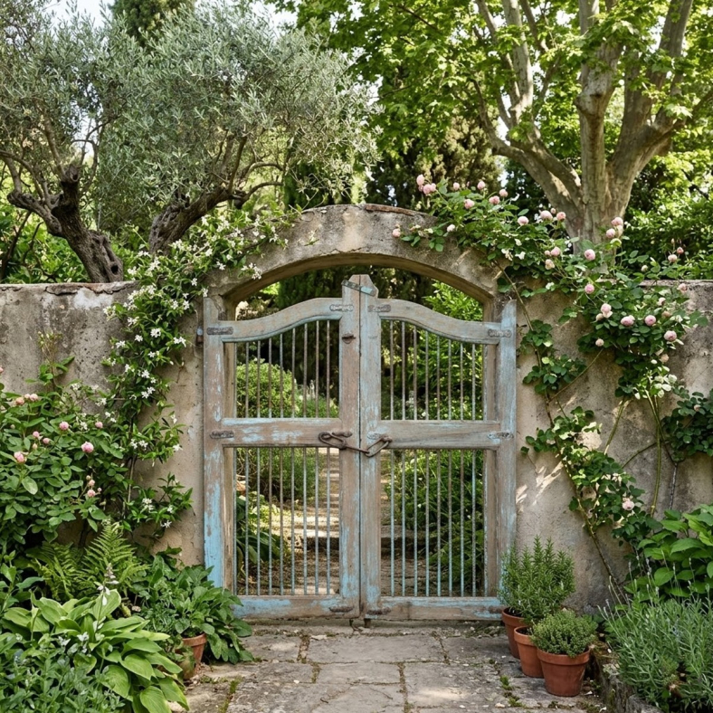 Oya Wooden Iron Dog gate