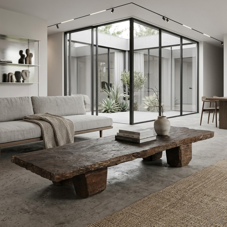 Nihal Wooden Naga Table