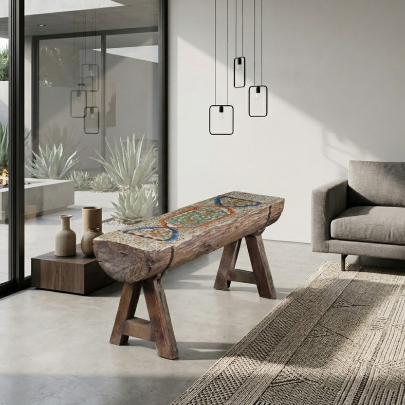 Gulizar Wooden Bench