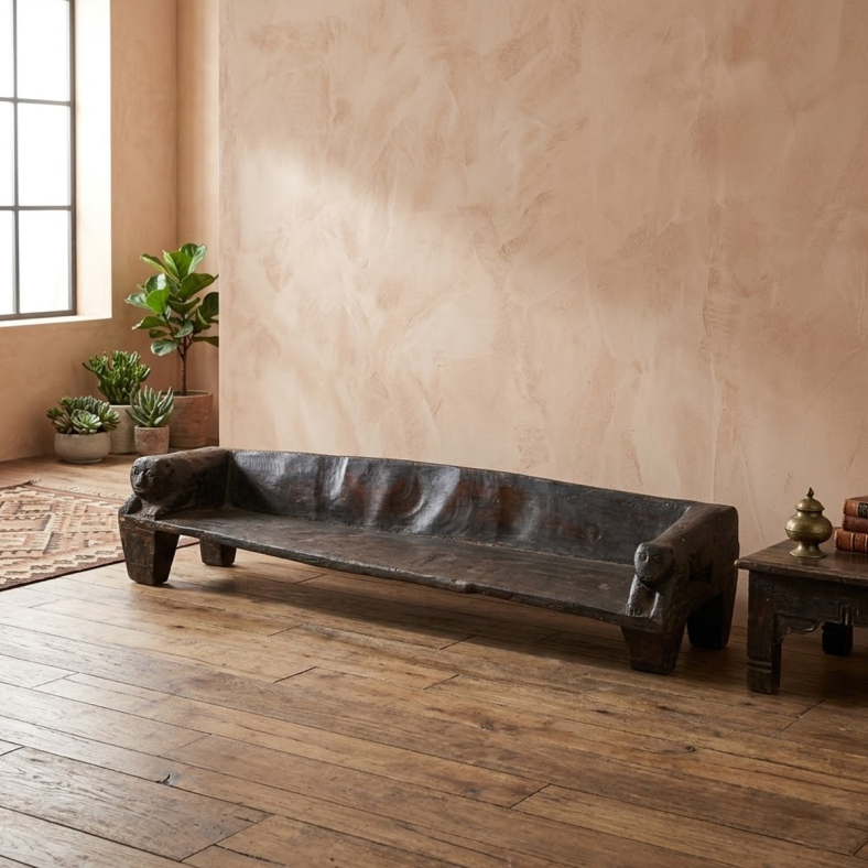 Havva Wooden Naga Bench