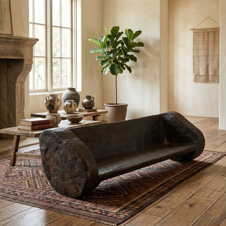 Hazan Wooden Naga Bench
