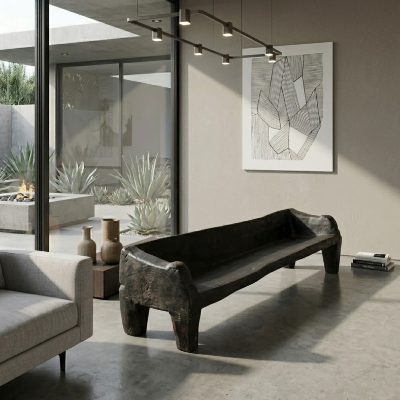 Hilda Wooden Naga Bench