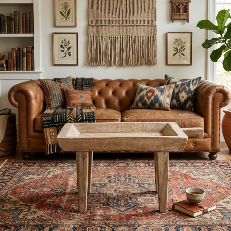 Barbara Wooden Tray Coffee Table