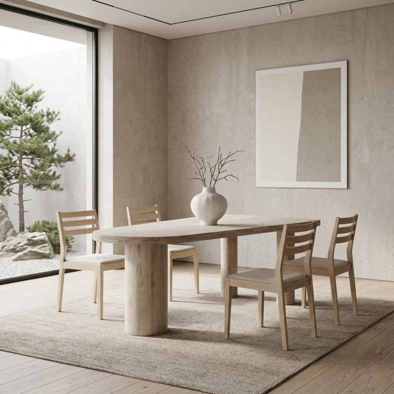 Lubna Wooden Dining Table
