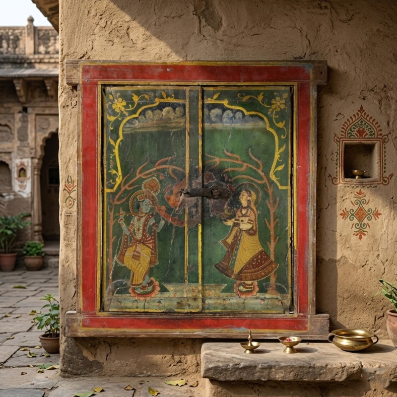 Arlie Wooden Painted Window