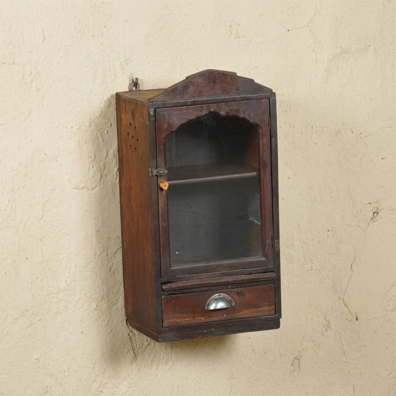 Adaline Wooden Glass Showcase