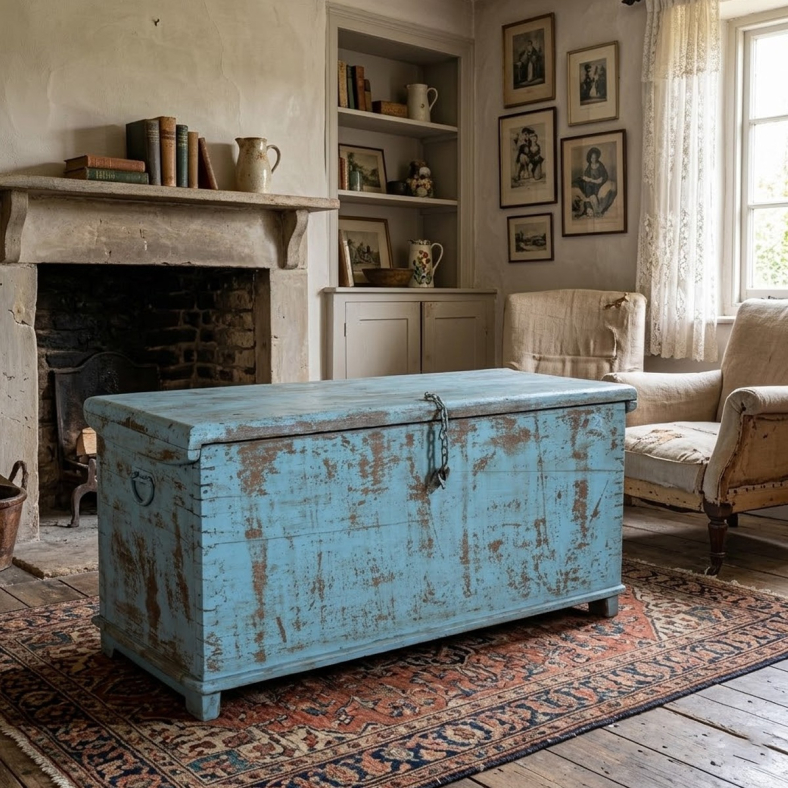 Aziza Wooden Trunk