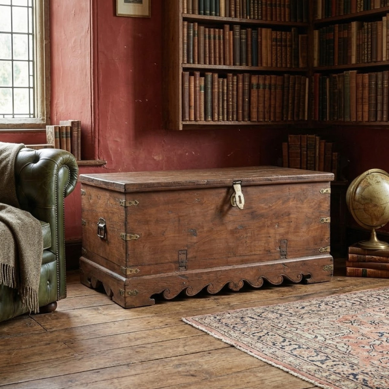 Uzma Wooden Trunk
