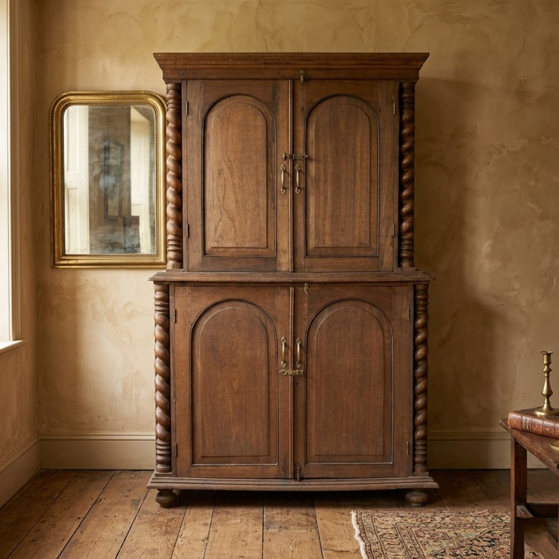 Pualani Wooden 2 Part Armoire