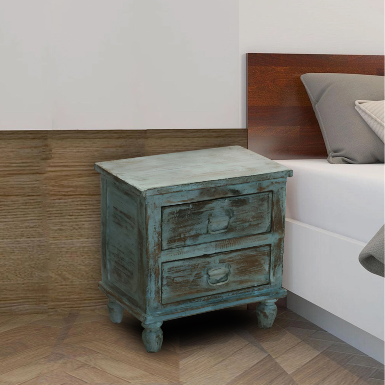 Lidija Wooden Bedside Table 