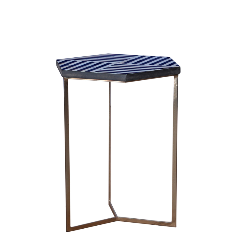 Ajdin Bone Inlay End Table 