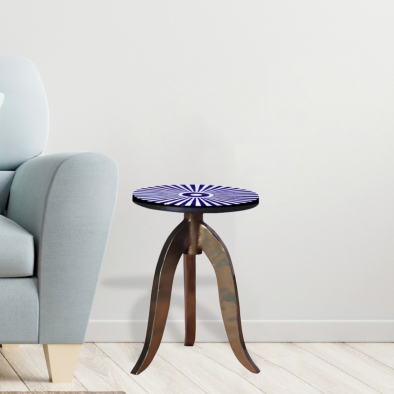 Akara Bone Inlay End Table 