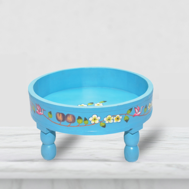 Sophronia Handpainted Wooden Bajot Table 