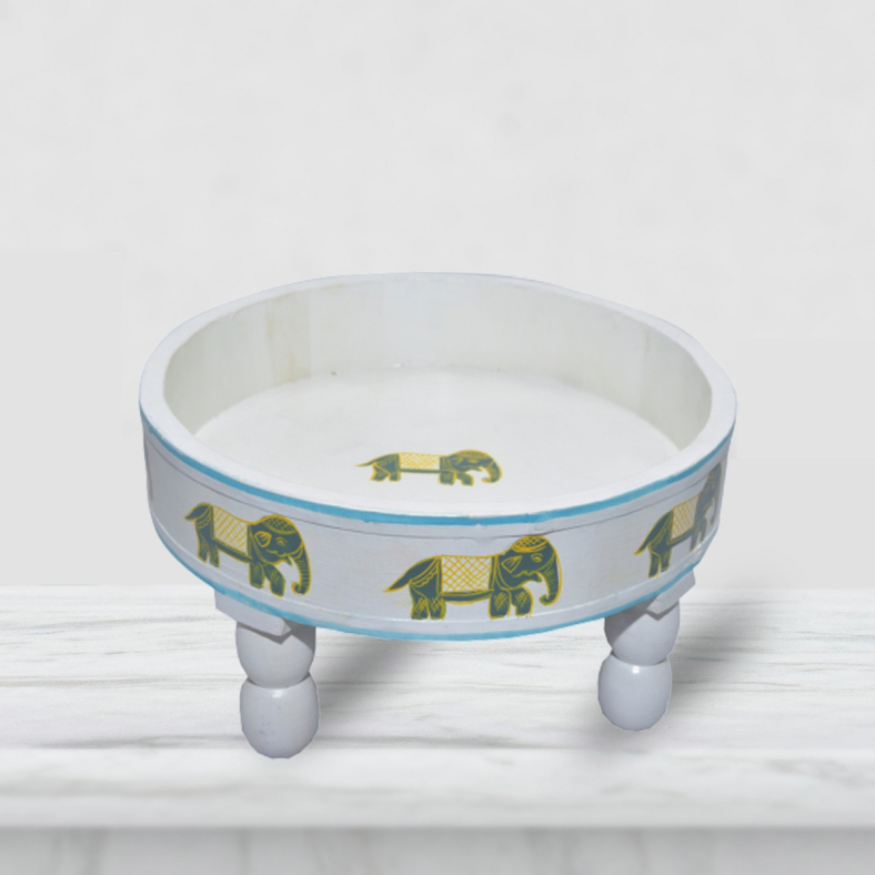 Sotiria Handpainted Wooden Bajot Table 