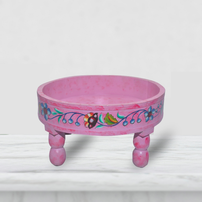 Spyro Handpainted Wooden Bajot Table 