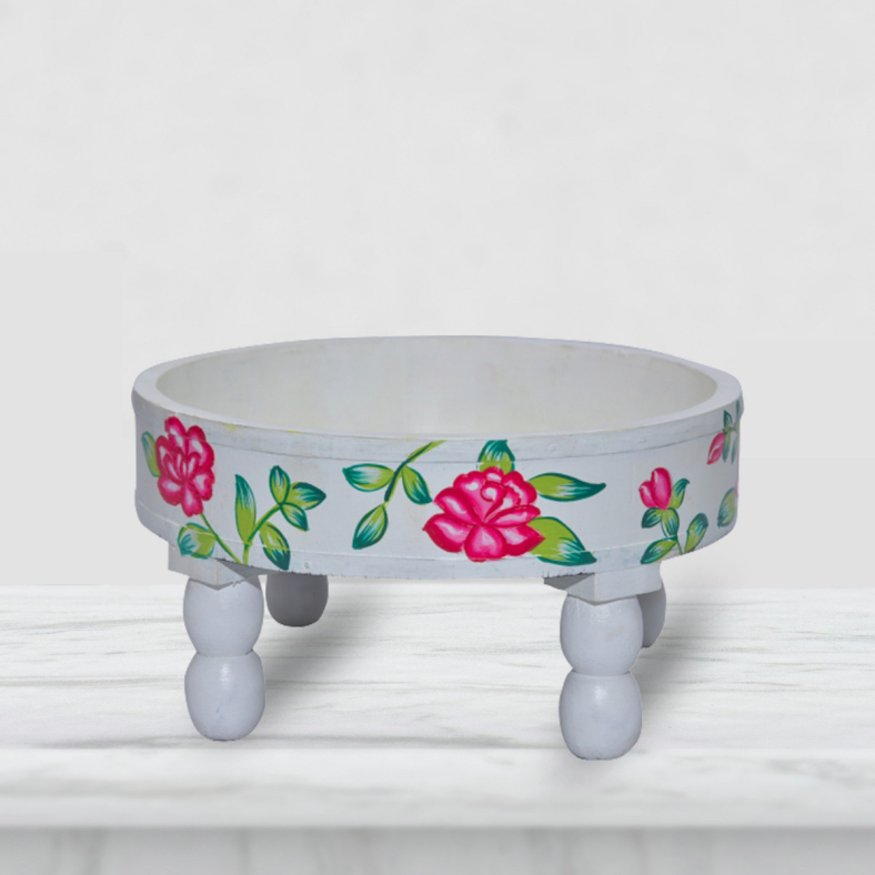 Stamatia Handpainted Wooden Bajot Table 