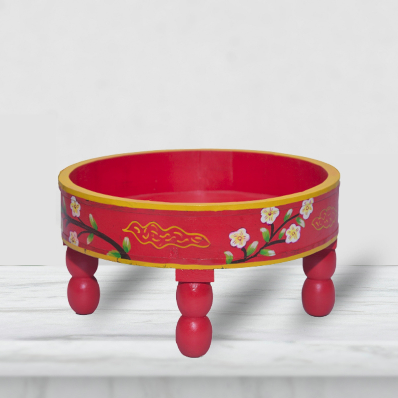Stelios Handpainted Wooden Bajot Table 